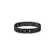 Lacoste Metropole Men's Ionic Plated Black Steel Bracelet - 2040119