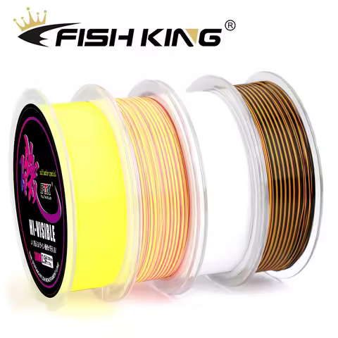 FISH KING 200m Semi Floating Rock Fishing Line 0.218-0.37mm 3.8-9.5kg Strong Monofilament Nylon Line