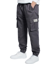 TLAENSON Boys Cargo Joggers Pants Elastic Waist Casual Jogging Trousers Bottom for Kids 6-16 Years