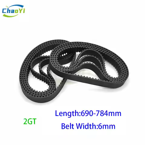2GT Closed Loop Rubber Timing Belt Pitch Length 690 696 700 710 738 740 750 752 760 782 784mm Width 