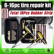 6PCS Tire Puncture Repair Tool Kit | Flat Tire Patch Set for E-Bike & Motorcycle Accessories