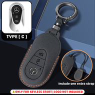 🇲🇾 Mercedes Suede Alcantara Car Key Cover For Mercedes A C E G S CLA GLA GLC Class 3D Fully Covered