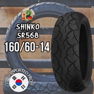 Korea Shinko Tires SR568, 160/60-14, 160-60-14, 160/60x14, 160/60 14, Pirelli, Michelin, Corsa, Dunl