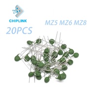 10PCS PTC MZ5 MZ6 MZ8 Positive Temperature Thermistor Resistor 100-300R 300-500R 500-800R 30-60R 1K 
