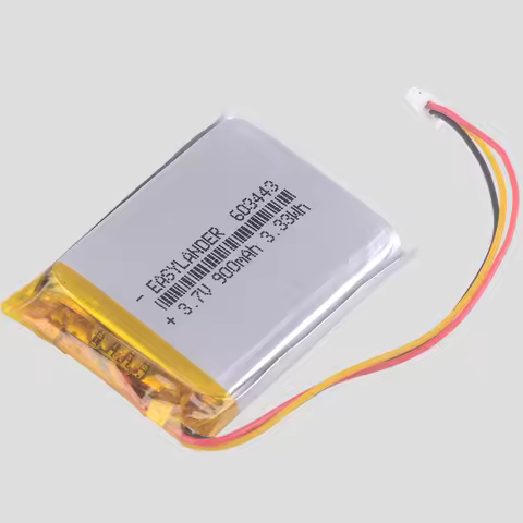 MX1.25 3PIn 603443 3.7V 900mAh Rechargeable Lithium Li-ion Li Polymer Battery For DVR Papago 730 260