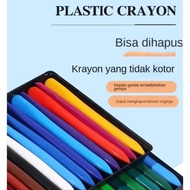 CRAYON TRIANGLE PLASTIC CRAYON CONTENTS 36 COLORS NEW STAR CRAYON 36 COLORS WASHABLE CRAYON NOT DIRT