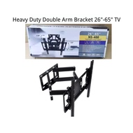 Heavy Duty TV Double Arm Bracket |  NS400(TV inch 26''~65'')