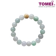 [TOMEI] 翡翠三彩 Palace Grace Light Green Jade Bracelet