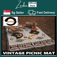 Vintage Picnic mat foldable country road ins style