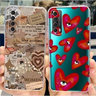 For Huawei Y7a Case Soft Slim Colorful Painted Back Cover