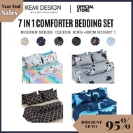 CMK2 880TC 7 IN 1 Cadar Comforter Set Tebal Toto/blanket/Selimut/Bed sheet/ QUEEN KING Comforter Bed
