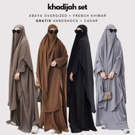 Khadijah Set | Abaya and French khimar Abaya Set Hijab Khimar Set Jubah