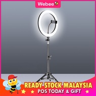 WEBEE 26cm LED Ring Light with 2.1M Tripod Stand Youtuber FB Live Mobile Phone Shooting Lightning Li