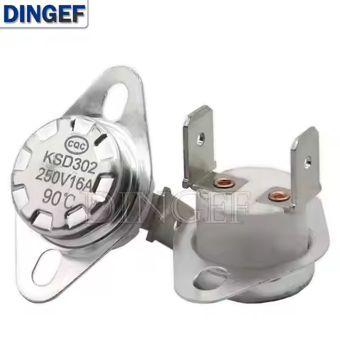 10PCS KSD302 16A 250V 40 ~ 150 Degree Ceramic KSD301 Normally Closed / Normally open Temperature Swi