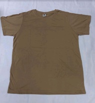 Baju/Tshirt/Inner Askar/ATM/Tentera Microfiber(licin) lengan panjang dan pendek Warna Sand/coklat /K