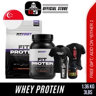 SG SELLER❤️ Fit First - FIT Protein Whey Protein Halal 30g Isolate Protein L-Carnitine(1.36KG)