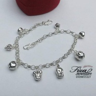 gelang kaki budak perak 925, rantai kaki silver 925, silver 925 kids anklet