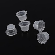 stick and poke needle holder, Ink Cap, 100Pcs/Set Tattoo Ink Cap Cup Pot Medium Large Plastic Microb