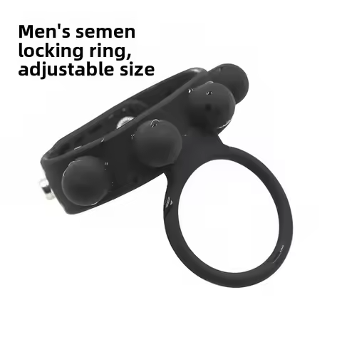 Premium Silicone Cock Ring - Ergonomic Locking Design Black Matte Finish for Enhanced Performance Se
