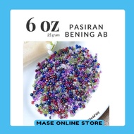 MST (25 grams) CLEAR SAND BEAD AB 6 oz 4 mm/ MASESTORE