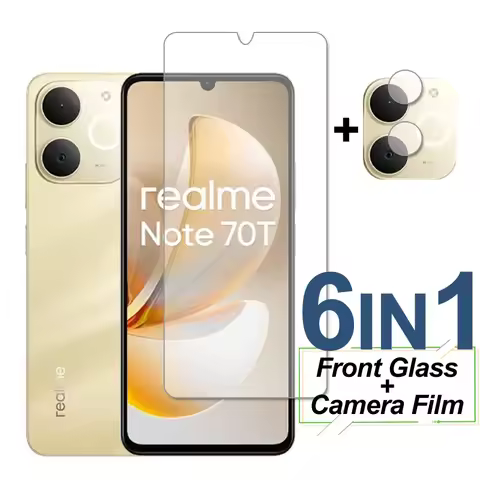 For Realme Note 70T Glass Realme Note 70T Screen Protector Tempered Glass Protective Phone Camera Le