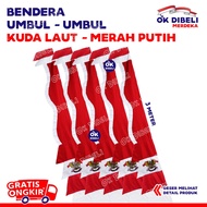 PUTIH MERAH Indonesian Flag Pennant Pennant Pennant Red And White Fashion Sea Horse Pennant Garuda Flag