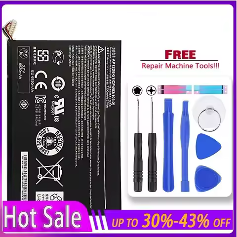AP12D8K High QualityTablet Battery for ACER Iconia Tab A3-A10 A3-A11 W510 W510P 3.7V 7300MAH 27WH Re