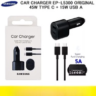 Original SAMSUNG CAR CHARGER 45W+15W + 100% Original FAST CHARGING Cable