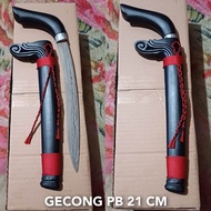 BADIK GECONG 21 CM  FULL HITAM