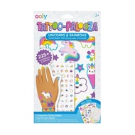 【美國OOLY】Tattoo Palooza 兒童紋身指甲貼紙-獨角獸與彩虹
