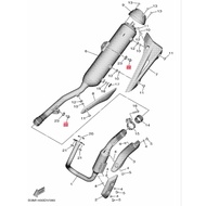 GANTUNGAN NO. 22 EXHAUST HANGING BOLT YAMAHA WR155 WR 155 ORIGINAL YAMAHA JAPAN
