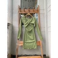 2hand bodycon dress, waist 56 to 64cm, length 84cm, code 308