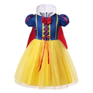 ZZOOI Girl Wedding Princess Dress Kids Halloween Party Cosplay Snow White Costume Baby Girl Bow Tang