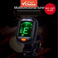 AROMA AT-101 Guitar Tuner, Tuner for Ukulele, Bass, Folk Guitar, Guitar Accessories  AROMA AT-101 Pe