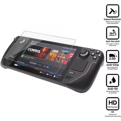 Tempered Glass For Valve Steam Deck Game Console 9H Film For Steam Deck OLED Screen Accessories Anti