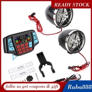 Ruba888 Motorcycle Speakers Waterproof BT MP3 Player Audio Stereo Speaker System USB Memory Card  Carrier Altaboces