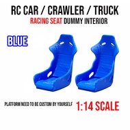 RC Car Seat Racing Blue 1/14 Scale 1:14Crawler Trucks Drift Motor Boat Size Drift Convert Dmax