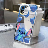 【A CUTE】 Stitch Artistic Transparent Phone Case For IPhone 17 Air 16 14 12 11 Pro Max 15 Plus 13 Min