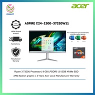 ACER ASPIRE C24-1300-37320W11 (R3-7320U,8GB,512GB,AMD,23.8" FHD,W11H,3Y ON-SITE,H&amp;S) DQ.BKRSM.002