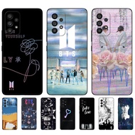 Case For Samsung Galaxy A23 4G LTE A33 A53 A73 4G 5G Case Bag Soft Silicon Phone Case black tpu case BTS FAKE LOVE YOURSELF