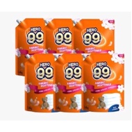 HERO 99 Fabric Softener/Pelembut Pakaian 1.6L & 750G Long Lasting Fragrance.