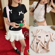 LMMoriginals coquette bowknot bow ribbon tops for women (B033)