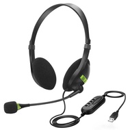 Computer USB Interface Headset Headset Headset Office Headset Customer Service with Wheat Aviation H
