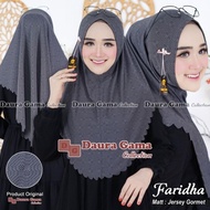 (Dauragama) FARIDHA GORMET•non pad•laser cut•soft pad instant hijab•go hamidah instant headscarf•gor