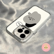 Cute Ghost Mirror Clear Casing For OPPO A6 A3 Pro A3X A3 4G 5G K12X A79 A16K A16E A98 A59 A2M A2X A2