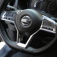 Car Steering Wheel Decoration Sticker Cover Trim for Nissan X-Trail T32 Qashqai J11 Kicks Teana Dualis Accessories