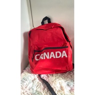 back pack bag red bag
