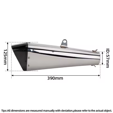 Motorcycle Exhaust Muffler 57MM Racing Escape Kit Brock Tail Tube with DB Killer For XSR700 GSX1300R