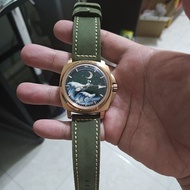 Pagani Design Super Luminous Green Leather Automatic Watch