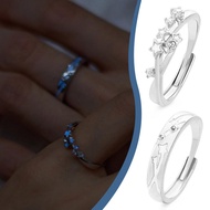 Couple Ring Luminous Light Star Rings Niche Design Versatile Temperament Exquisite High-End Z0C0